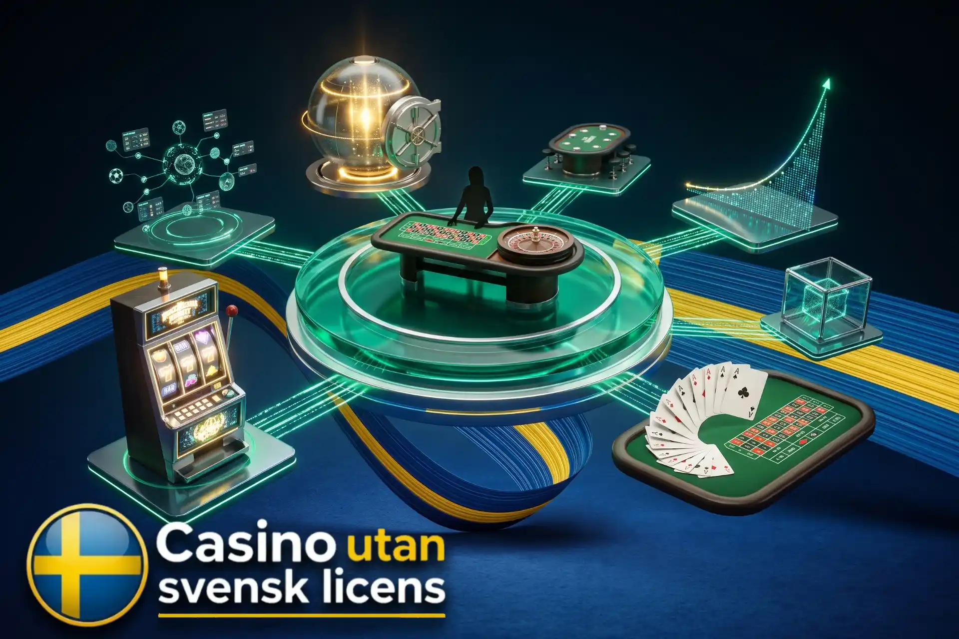 Slots, livecasino, bordsspel och andra populära spel